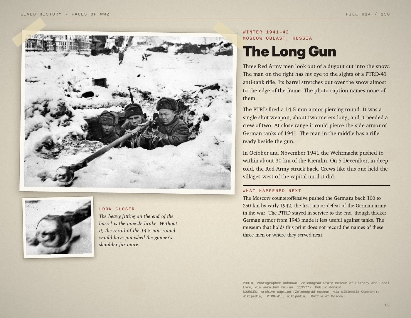 Sample page: The Long Gun